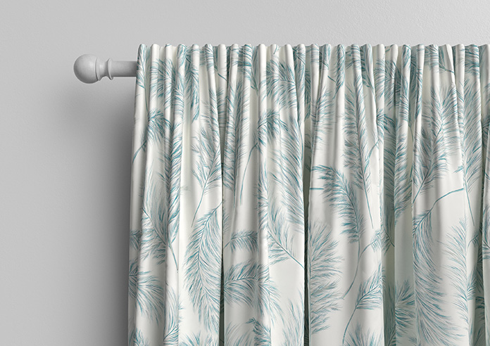 Pampas Grass, Blue Topaz - Made to Measure Curtain - Image 10